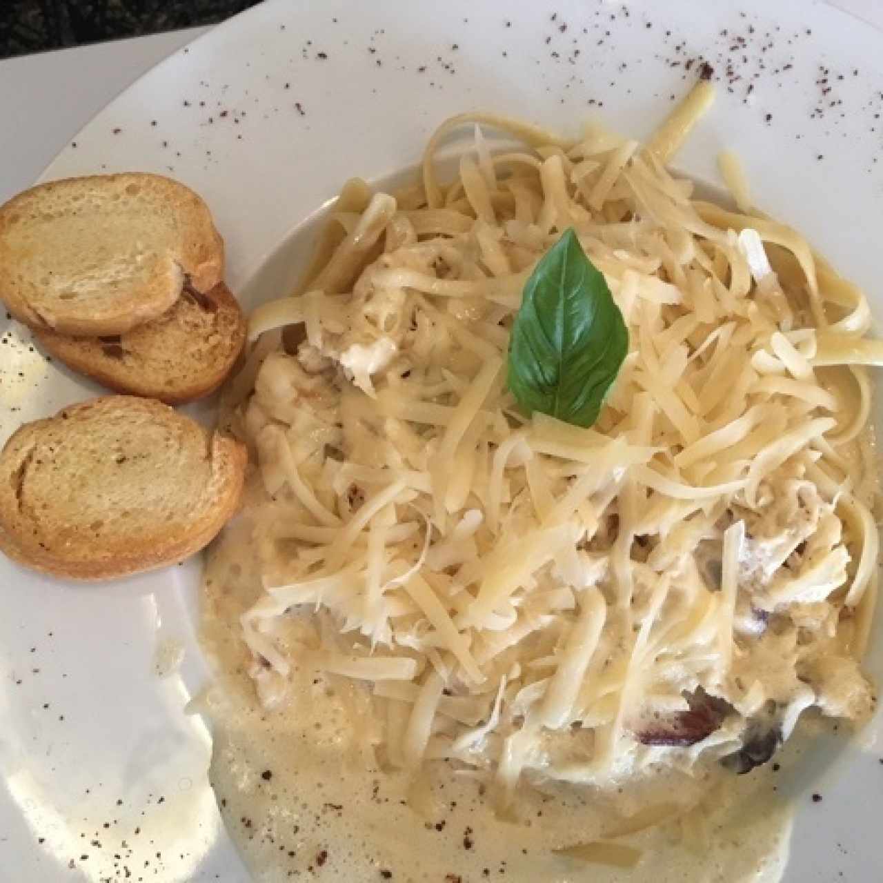 Fetuccini en Salsa Blanca