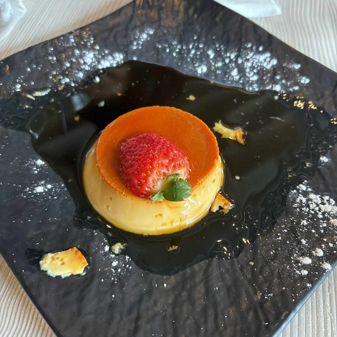 Flan de la casa