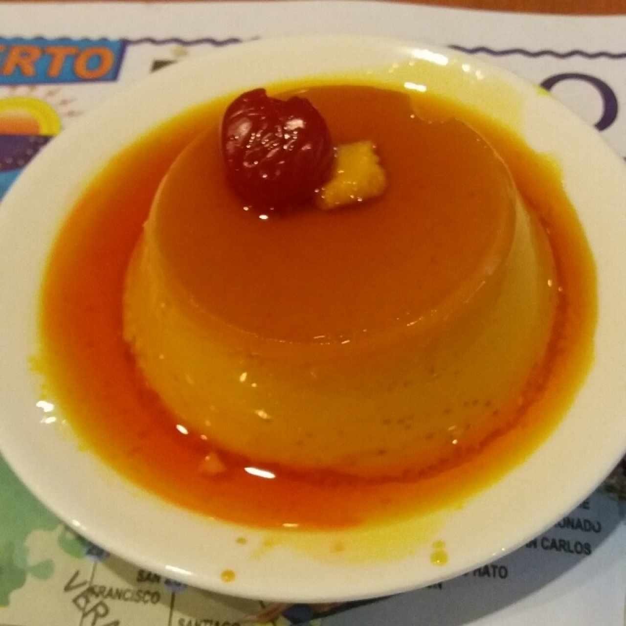 Flan de la casa 