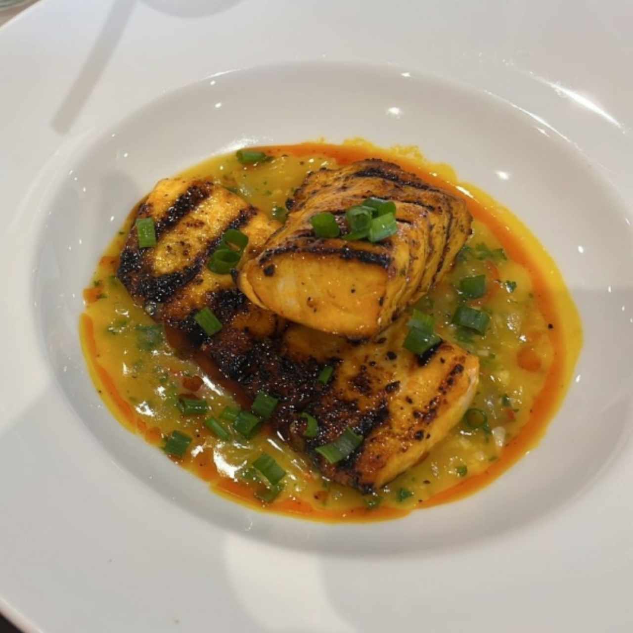 Filete de cobia al ajillo?