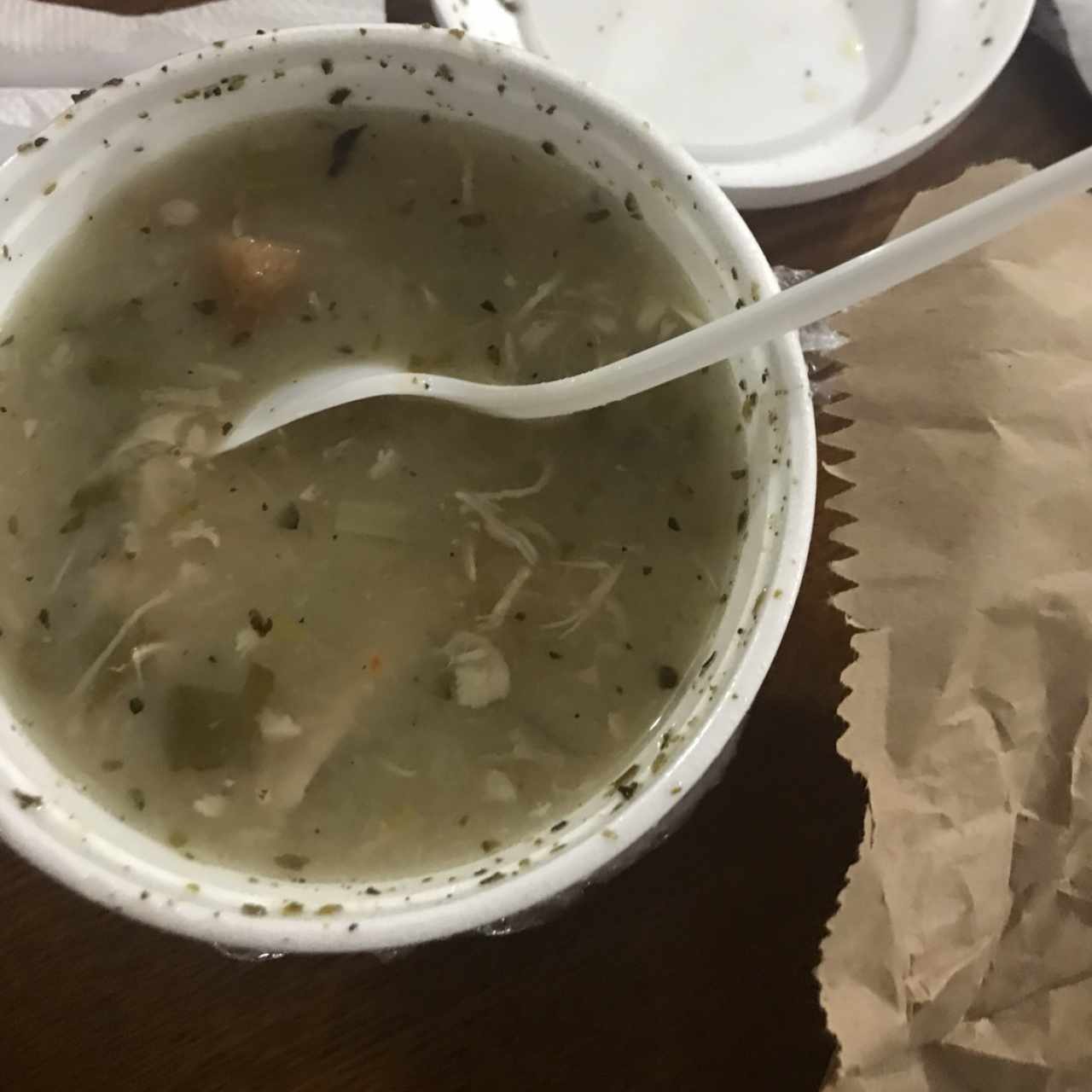 sopa de pollo