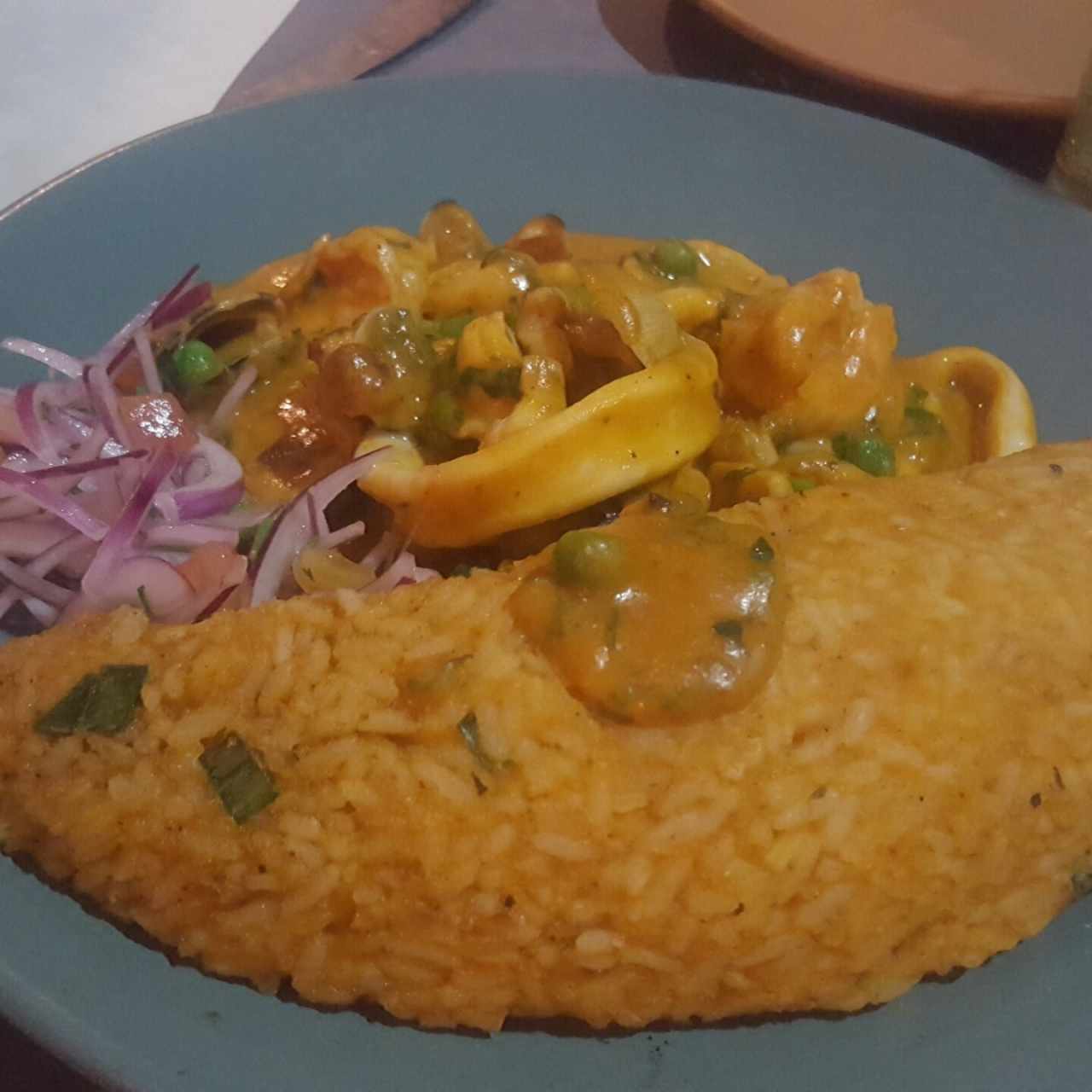 TACU TACU DE MARISCOS