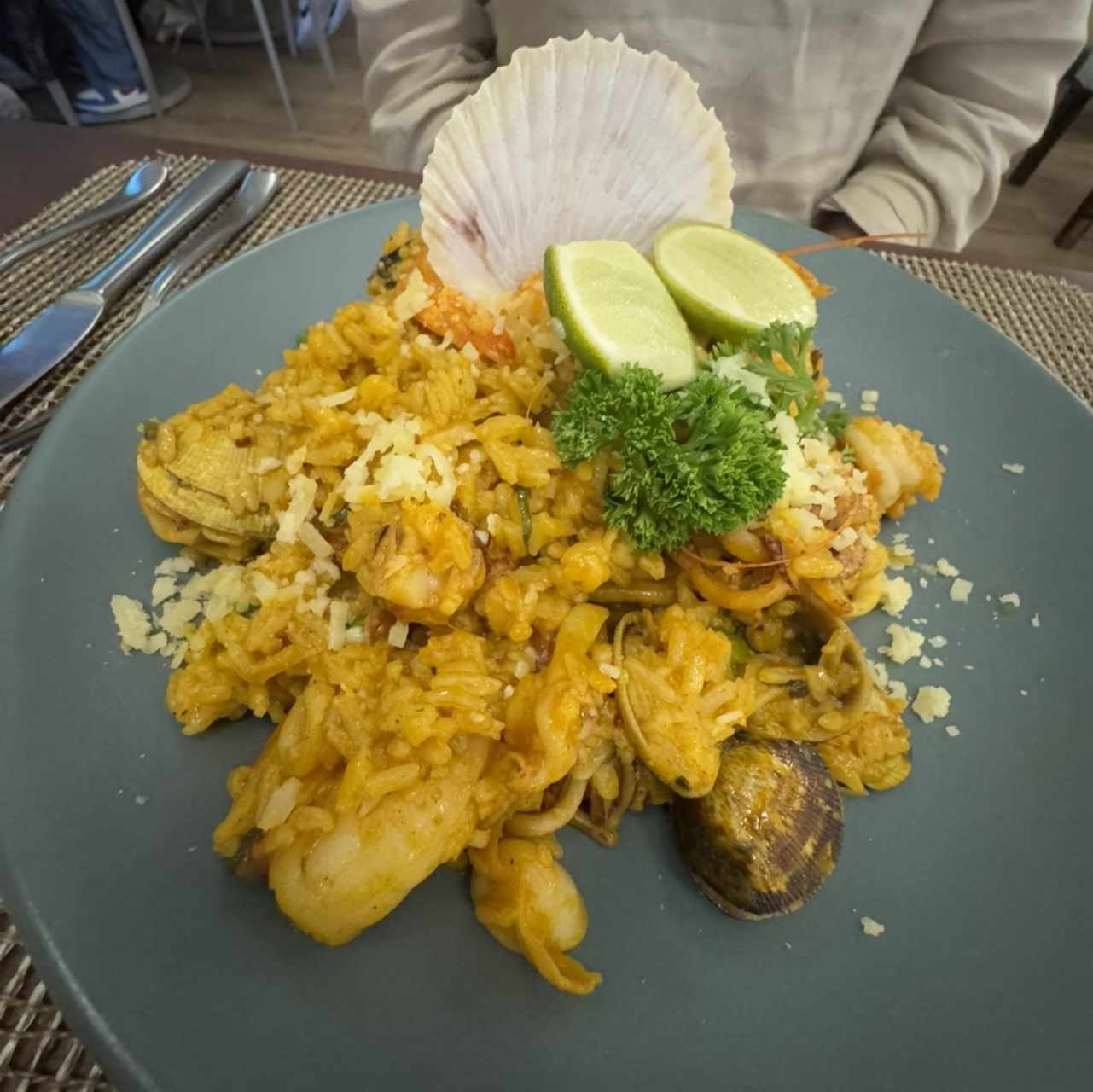 Platos Fuertes - Arroz Con Mariscos