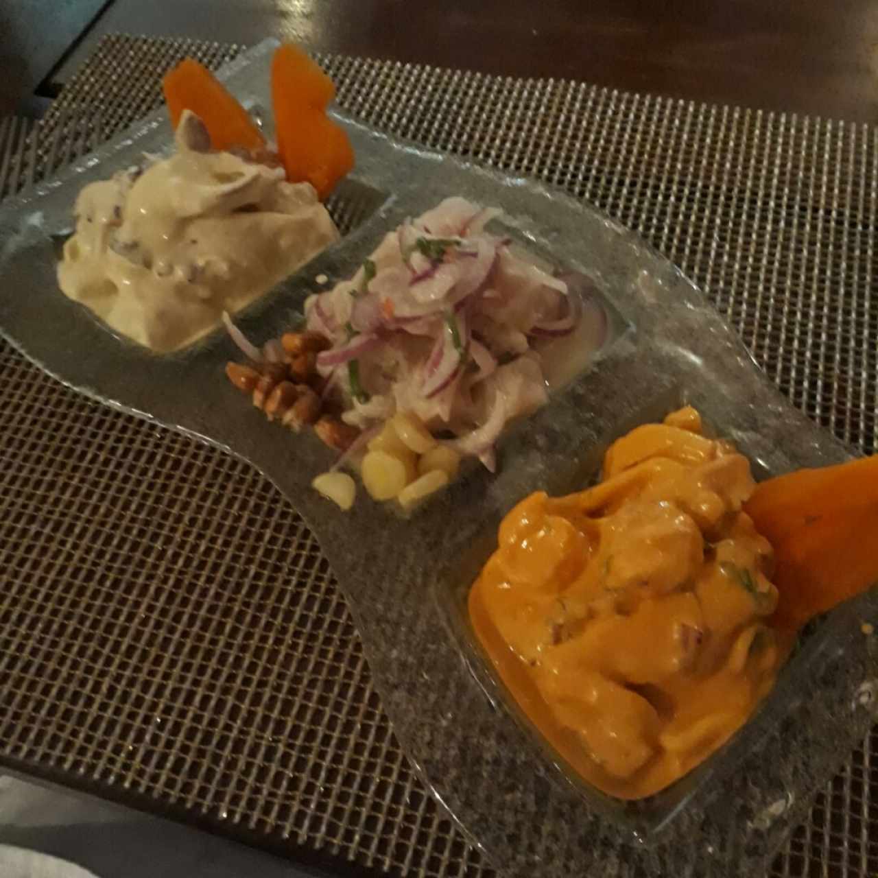 Piqueo tres ceviches