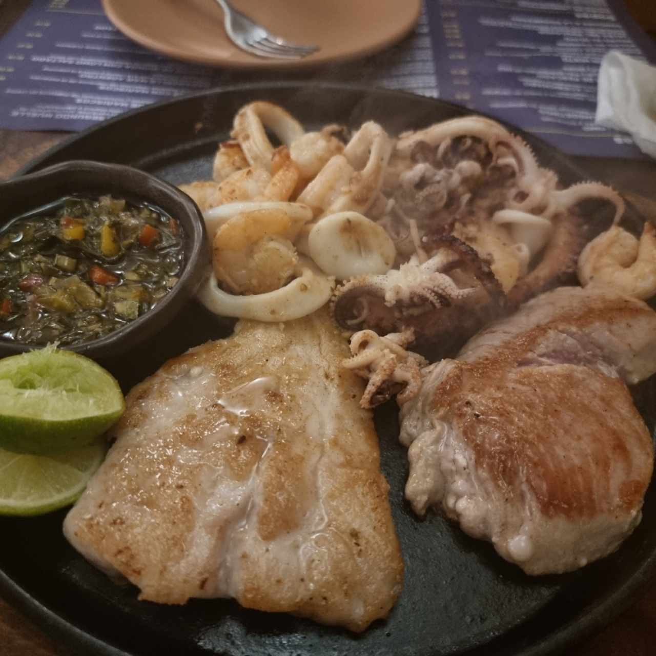 plancha de mariscos