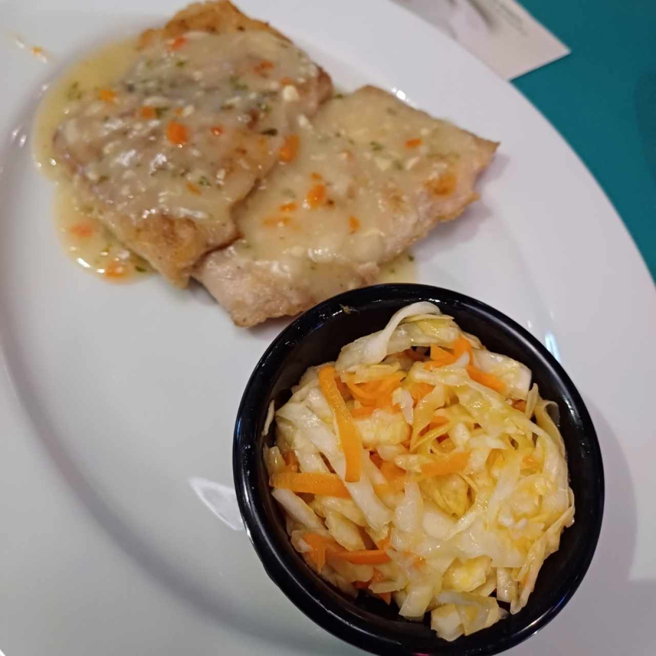 Filete de Corvina al Ajillo