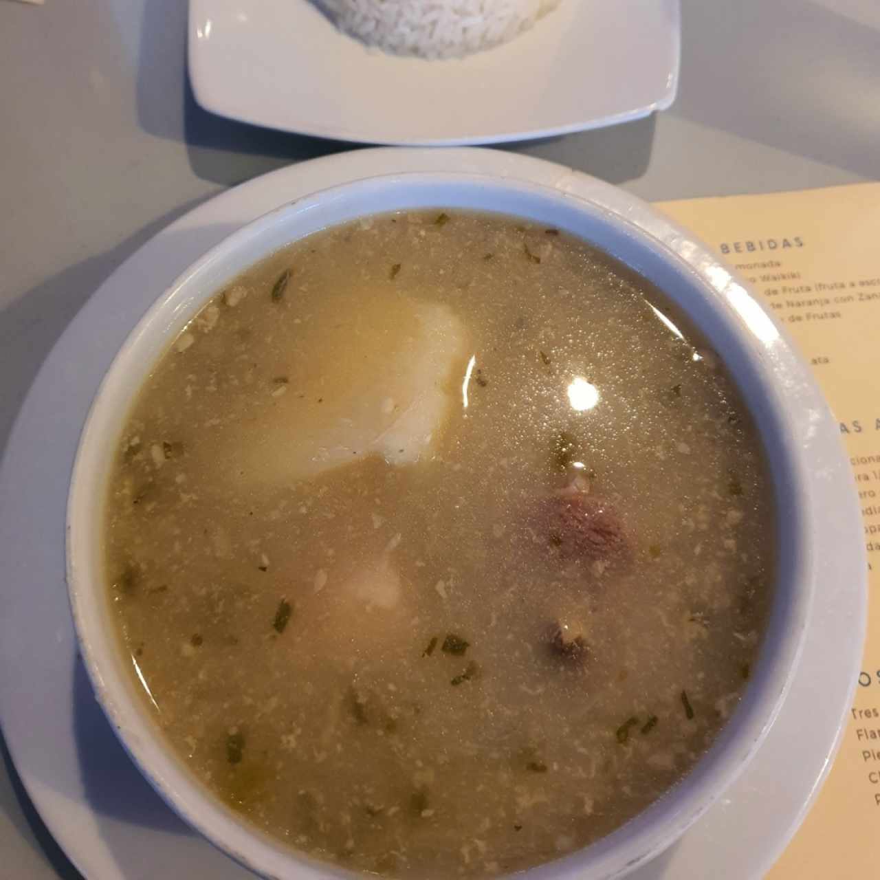 Sancocho de Gallina + Arroz blanco