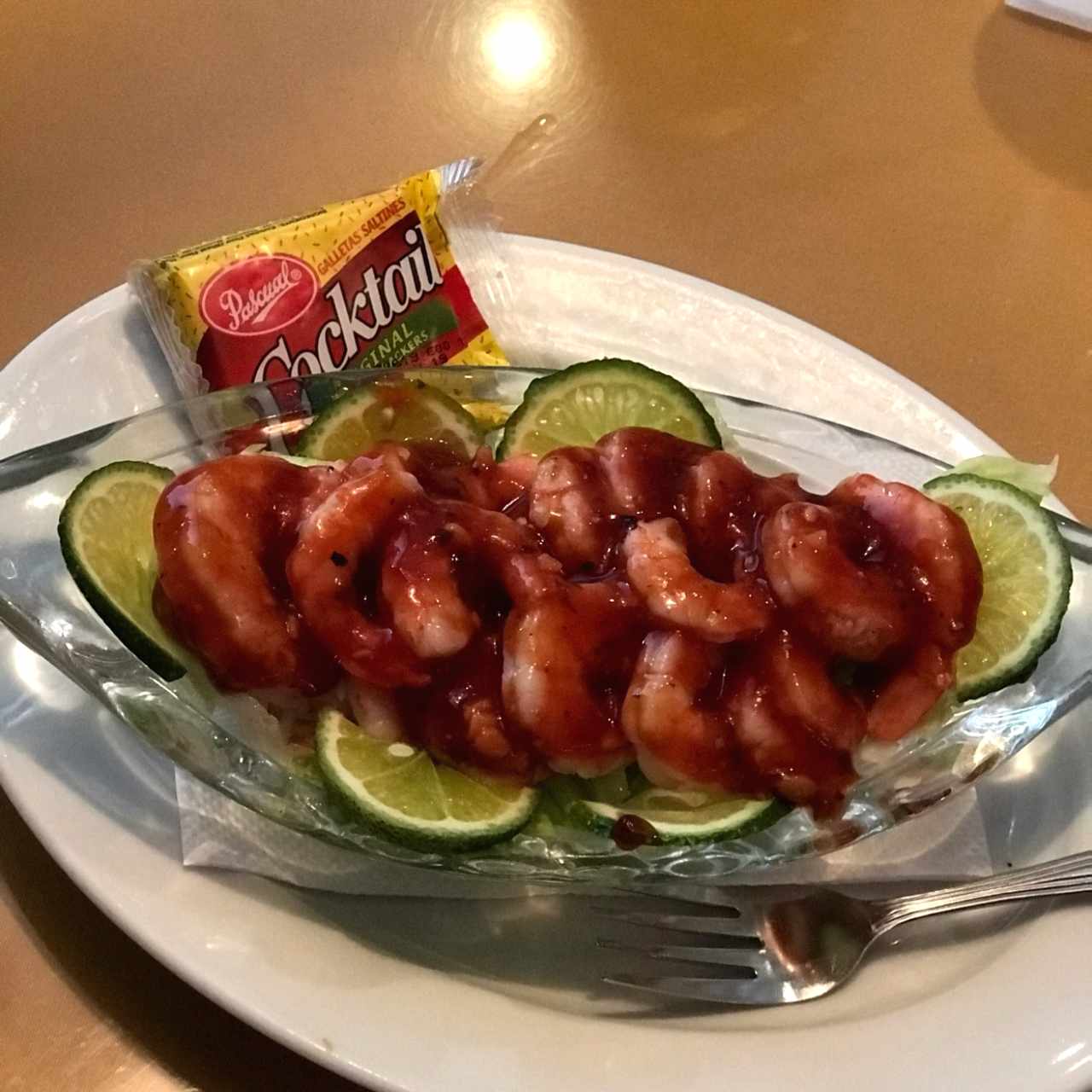 cocktail de camarones con salsa calypso