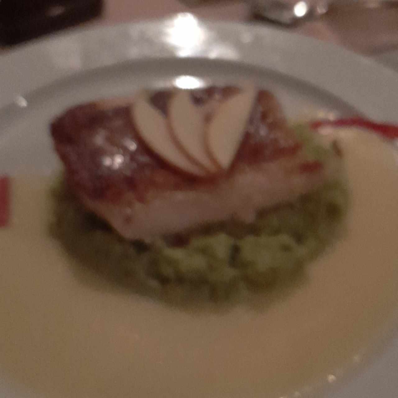 dorado puré de brócoli 