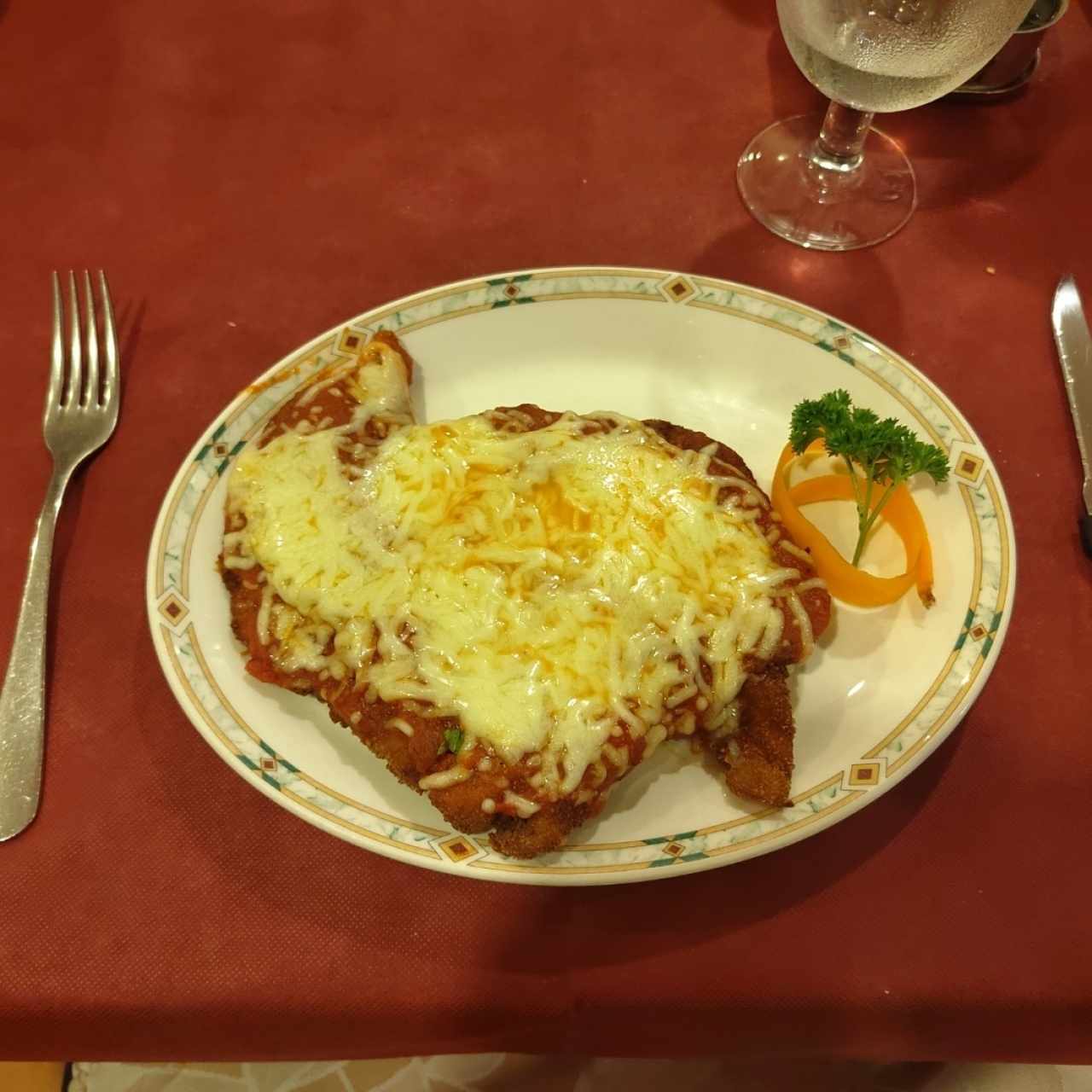 Milanesa de pollo Napolitana