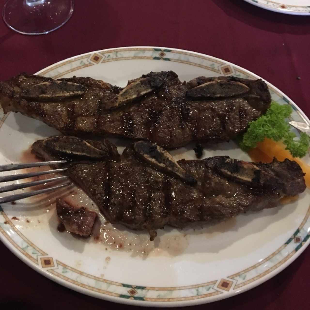 asado de tira con hueso