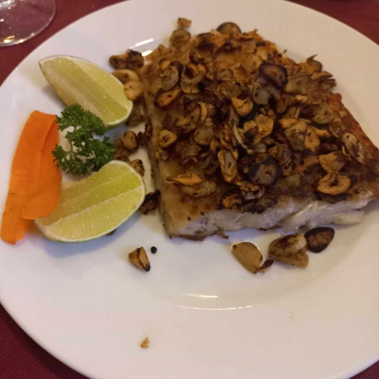 Filete de pescado comandante