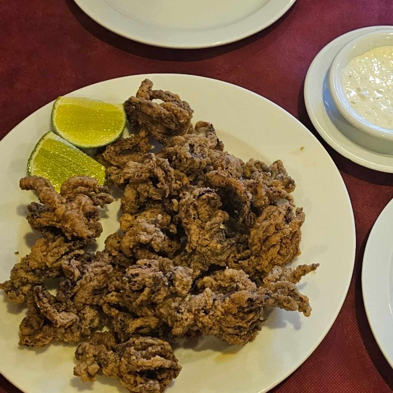 Arañitas de Calamar Fritas