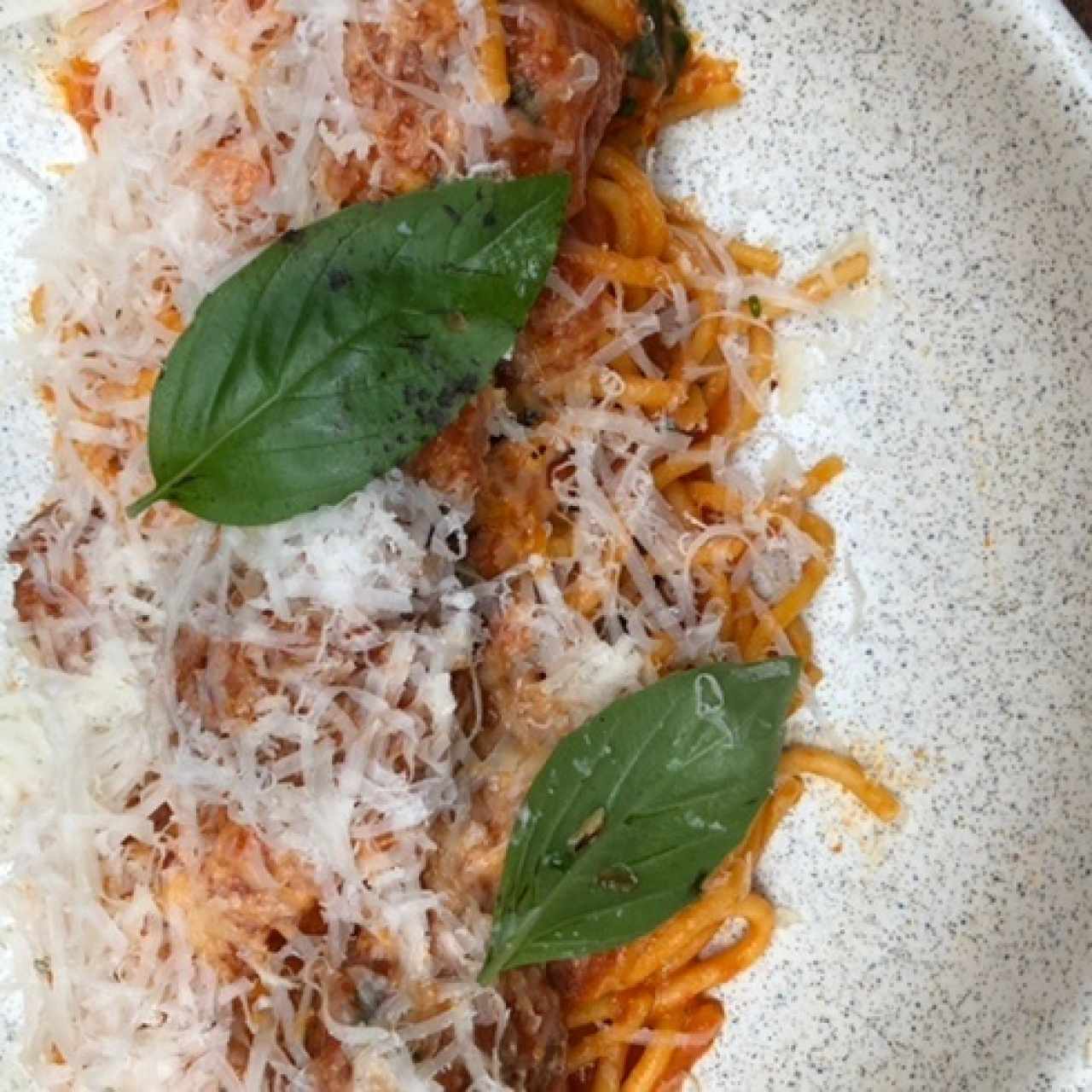 Espaguetis albóndigas 