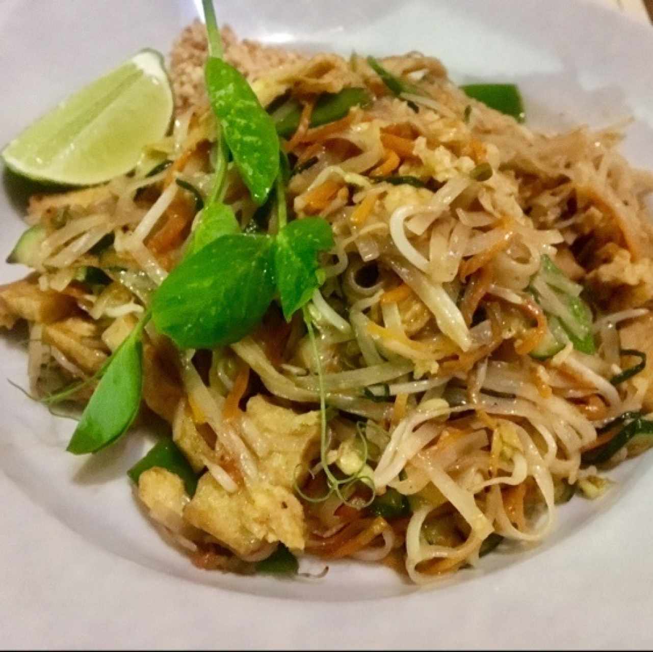 Pad Thai Vegetariano (Tofu + Huevo)
