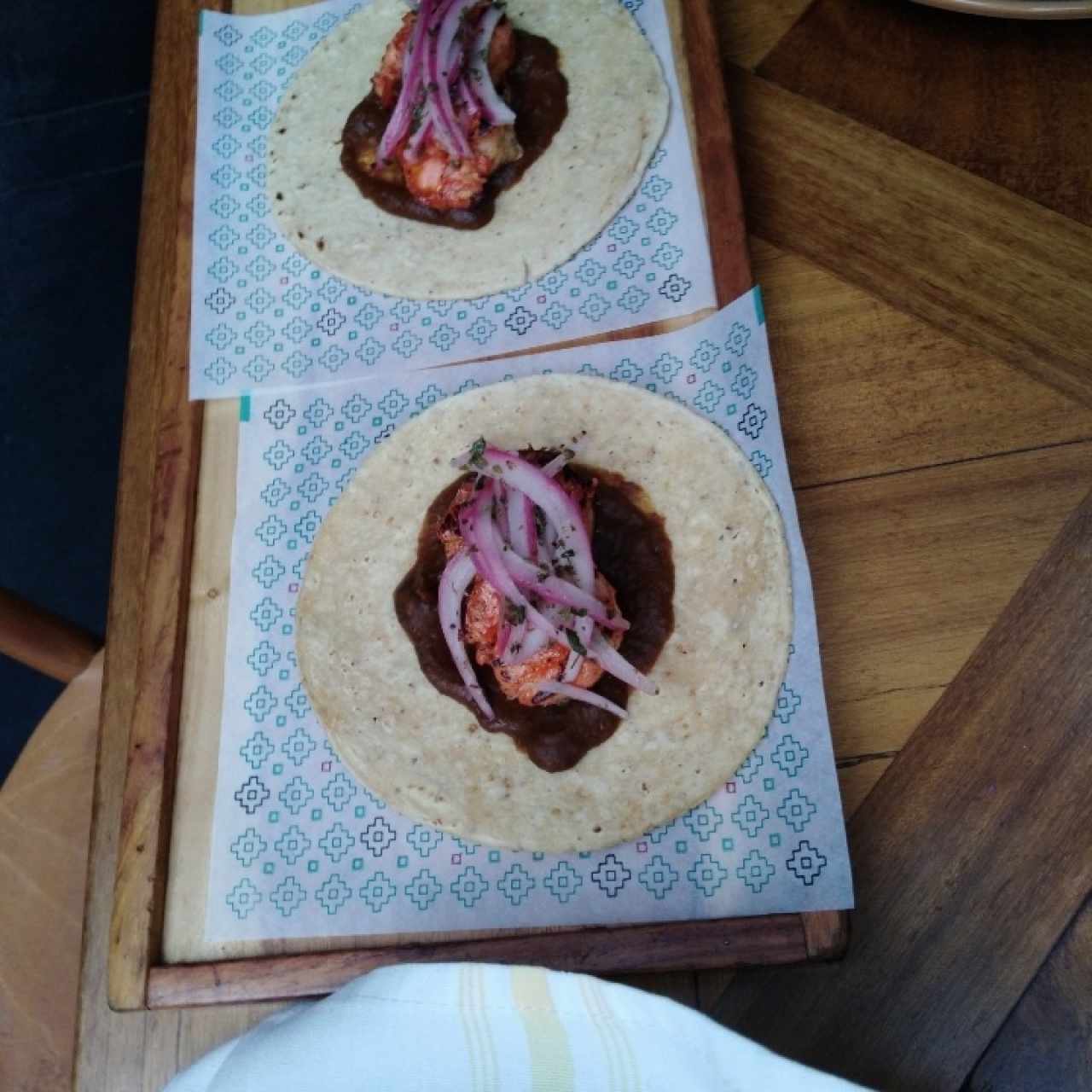 Tacos de Langostino x2 ($26.000)