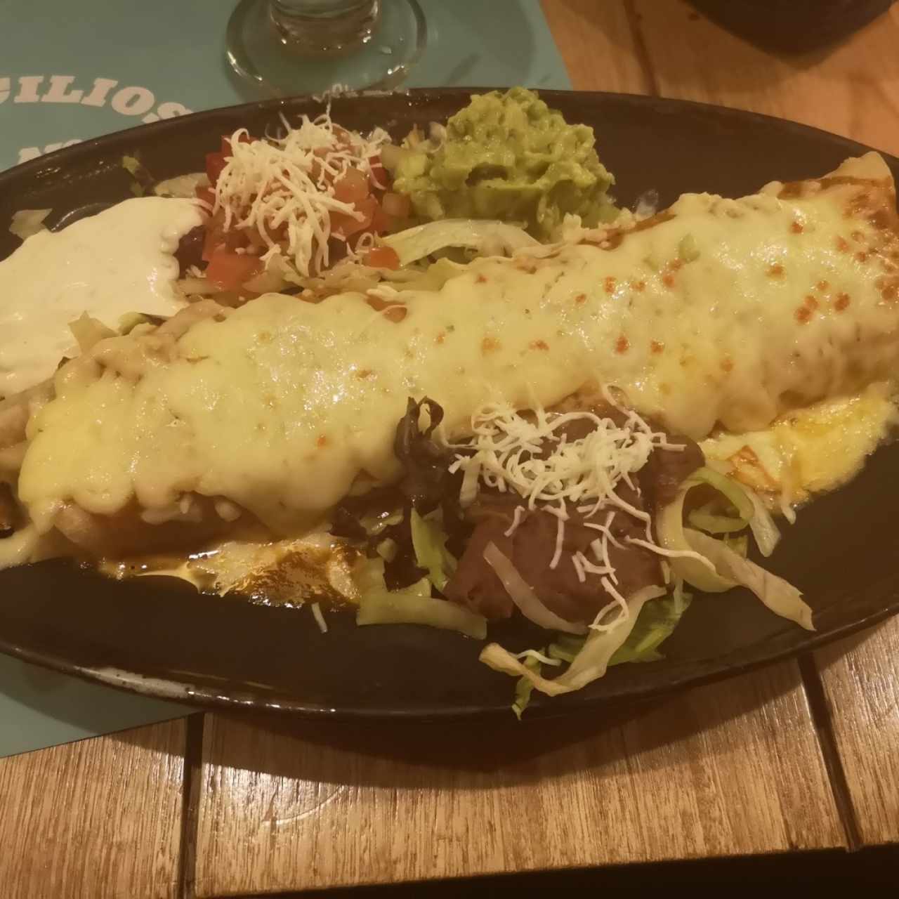 Burrito gratinado mixto