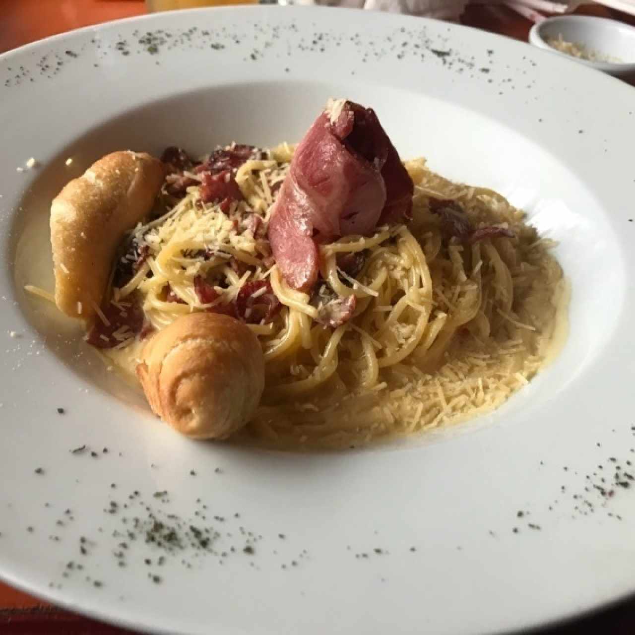 Spaghettis a la Carbonara 
