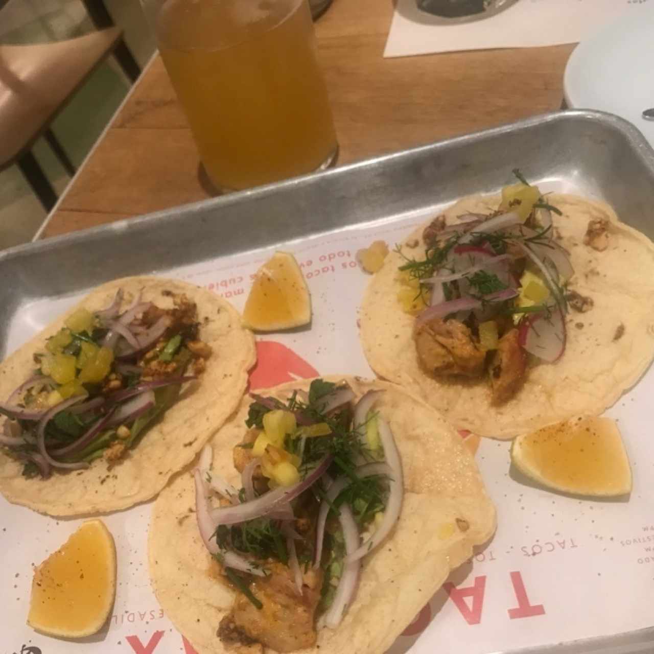 Tacos de Pollo Zarandeado