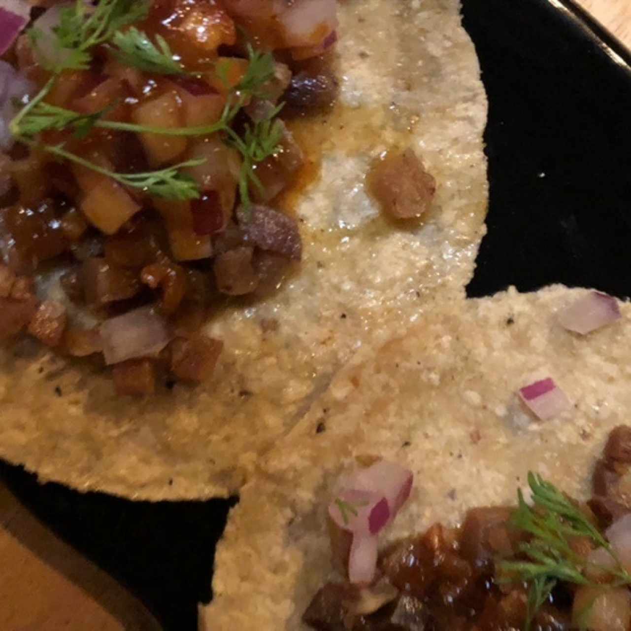 Tacos chicharrón 