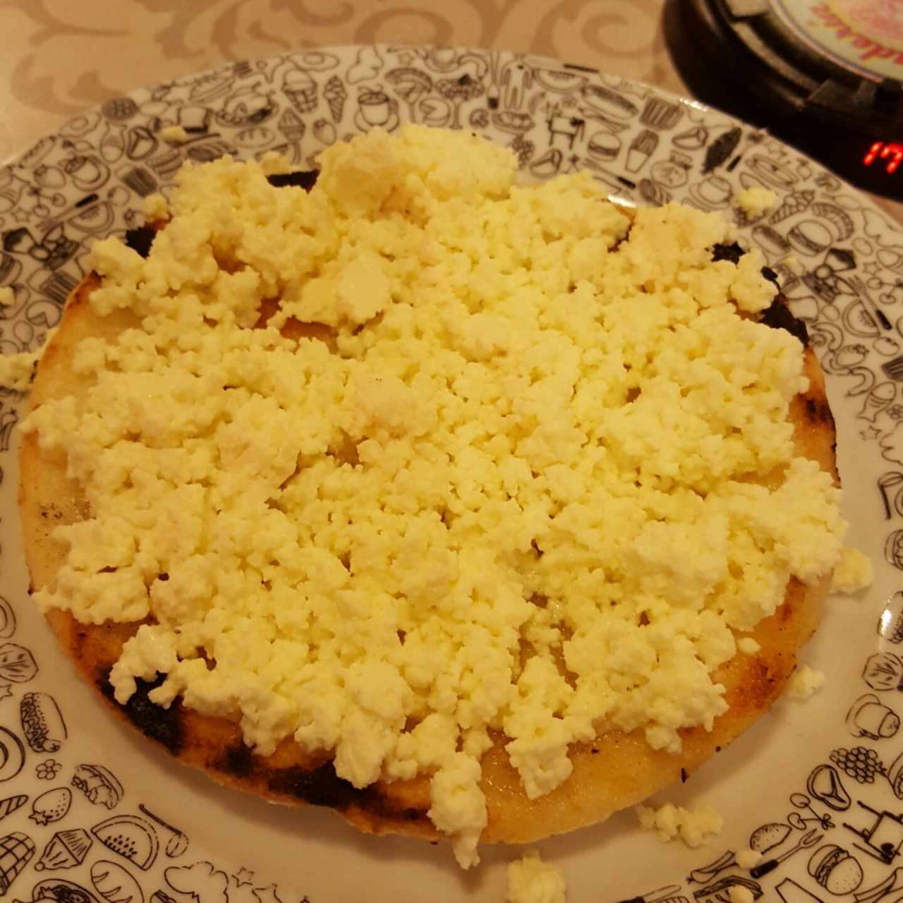 Arepa blanca con queso