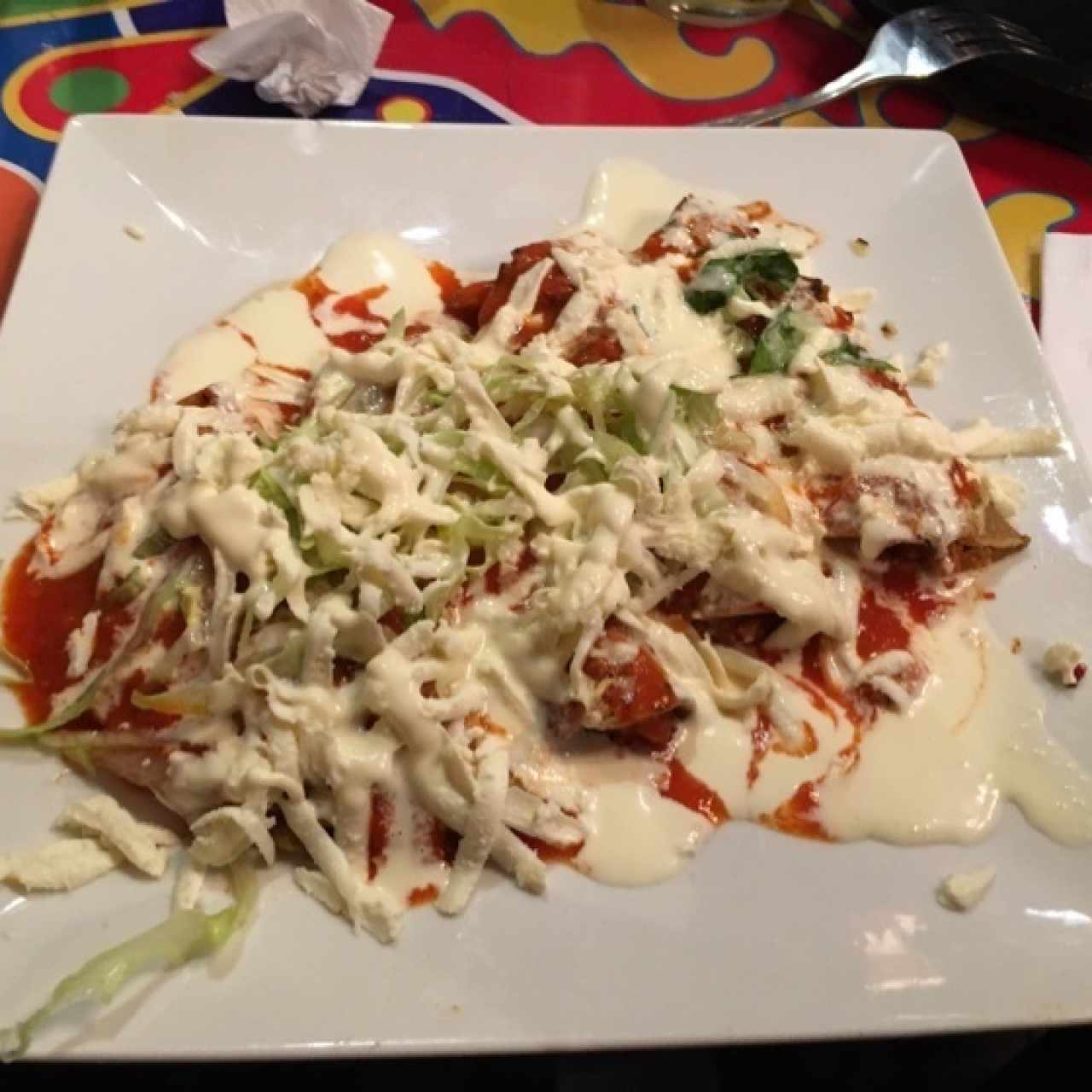 Enchiladas de Tinga