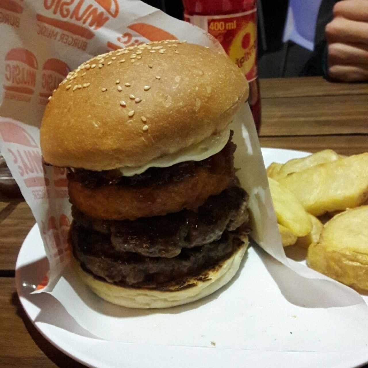 muñekeburger con doble carne