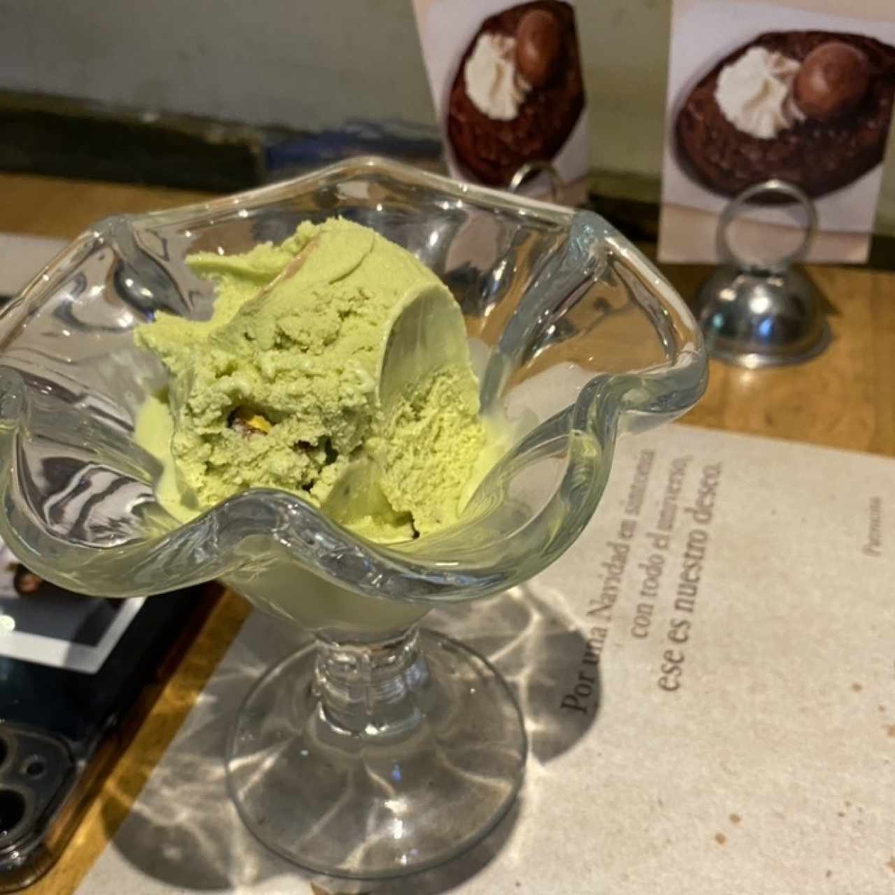 Copa helado pistachio