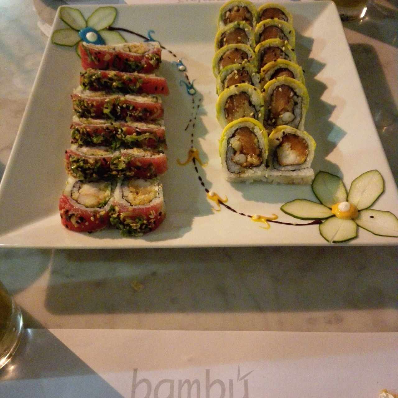 tuna and bambu roll