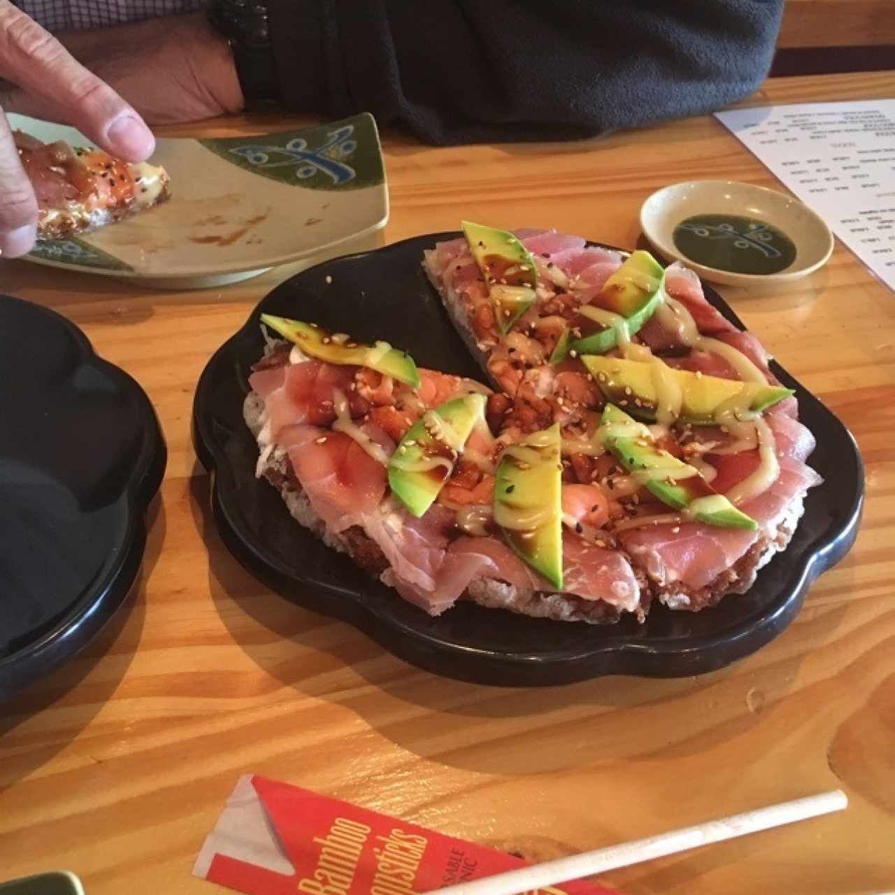pizza de sushi cln salmon 