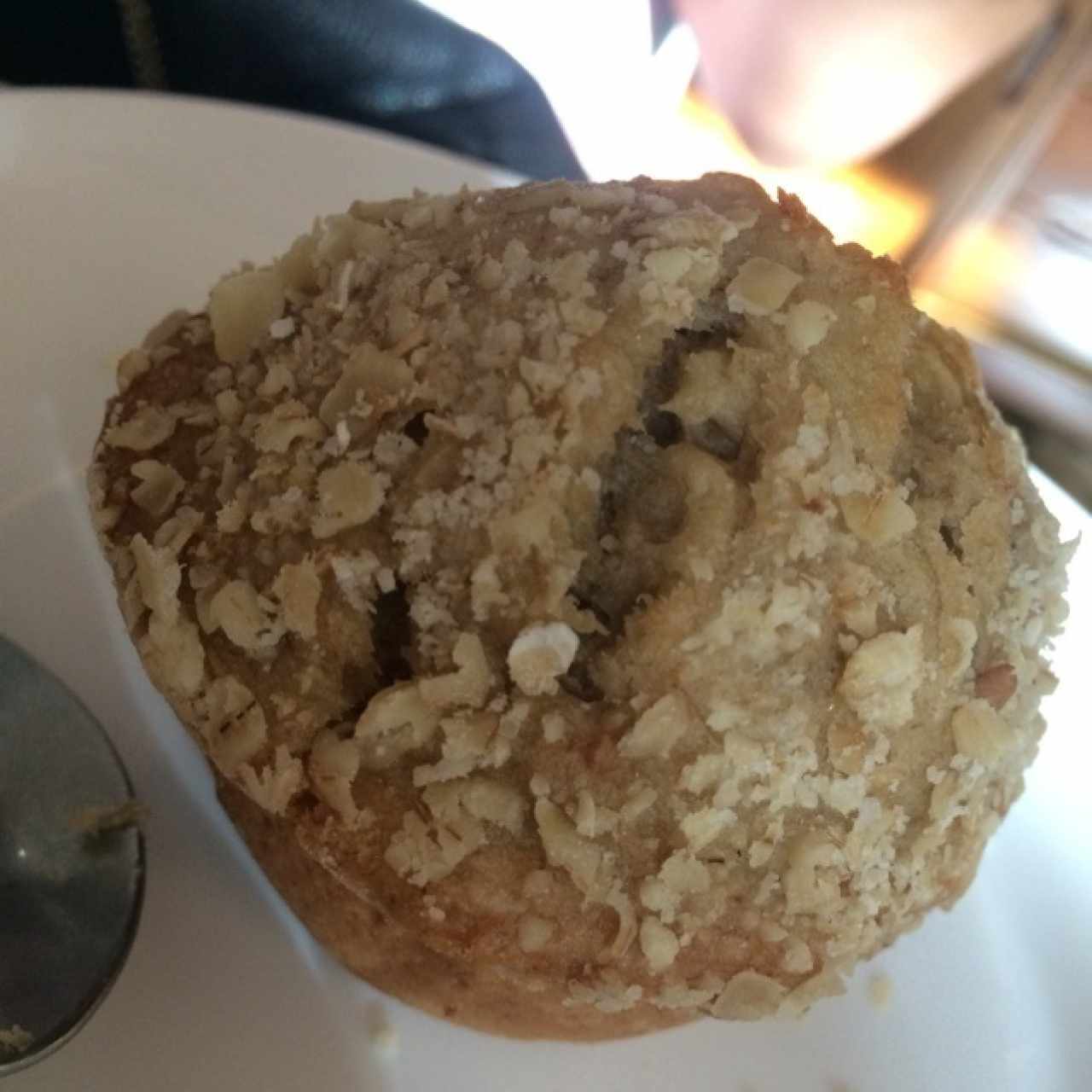 muffin de banana y avena 