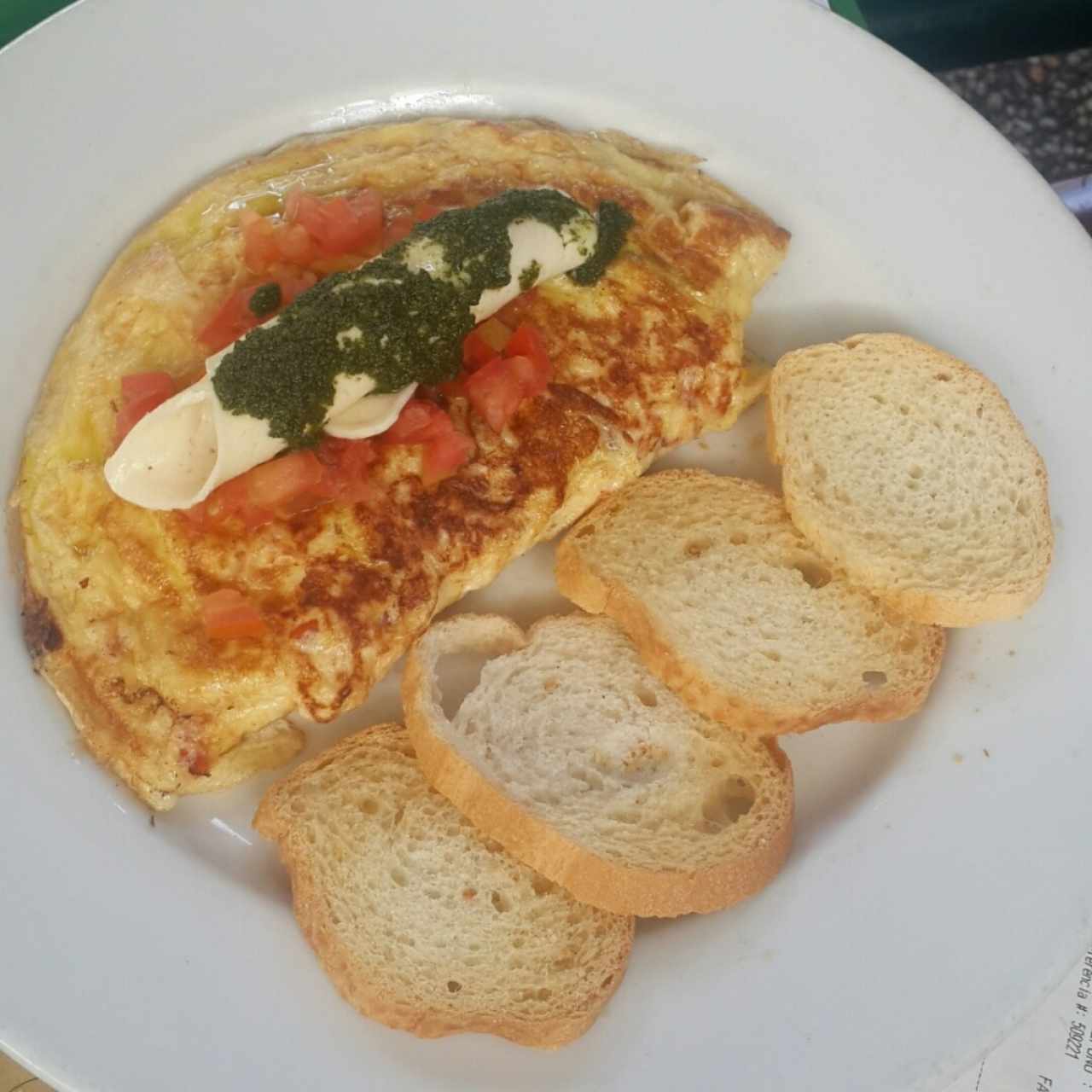 omelette capresa