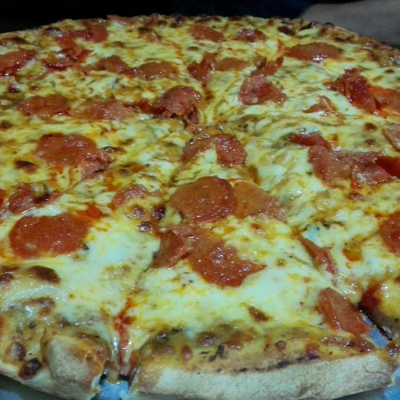 pizza de chorizo español