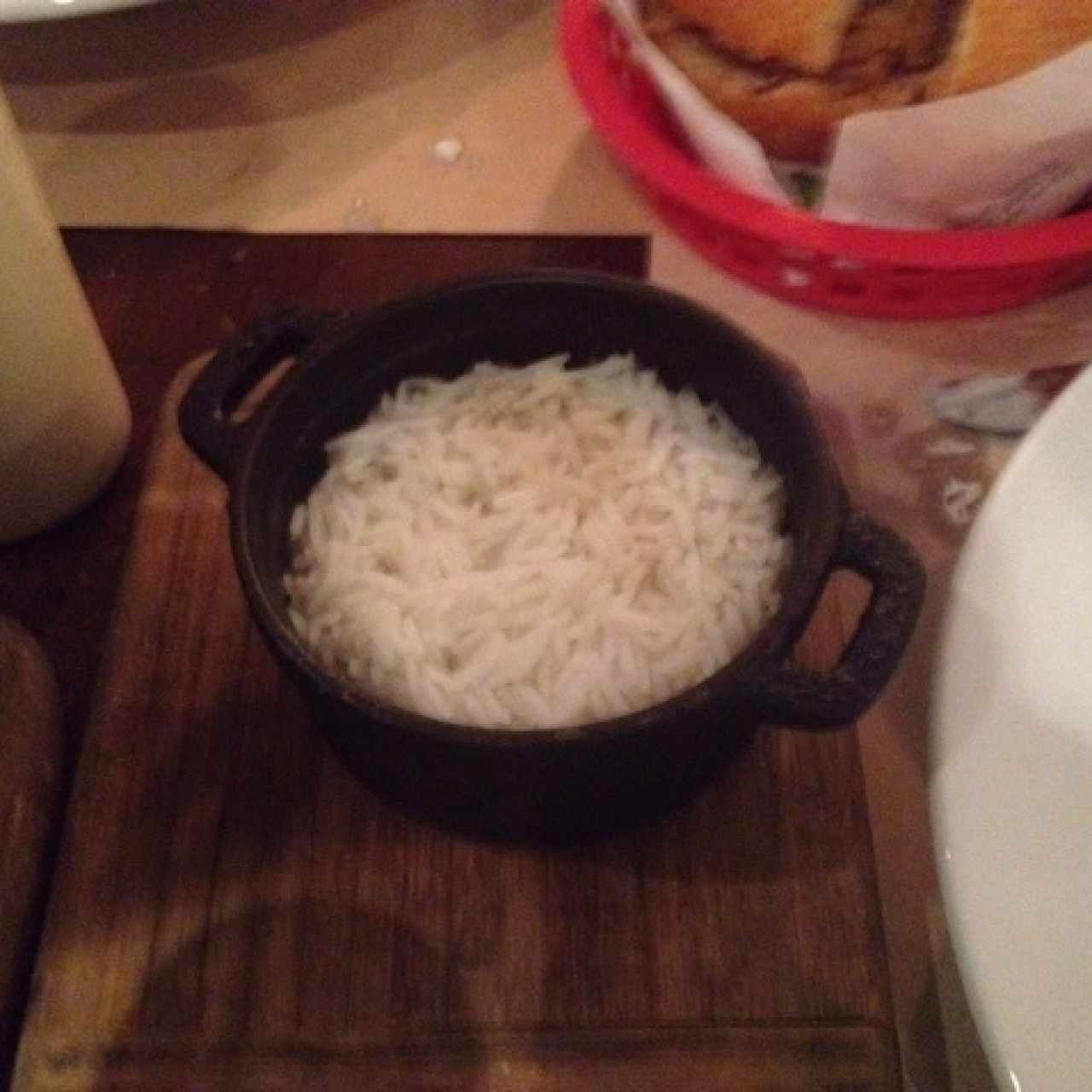 arroz de contorno en cazuelita