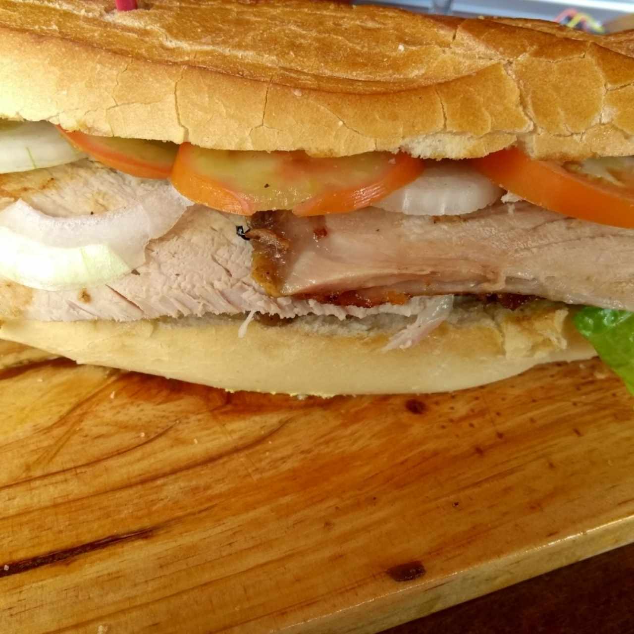sándwich de pernil