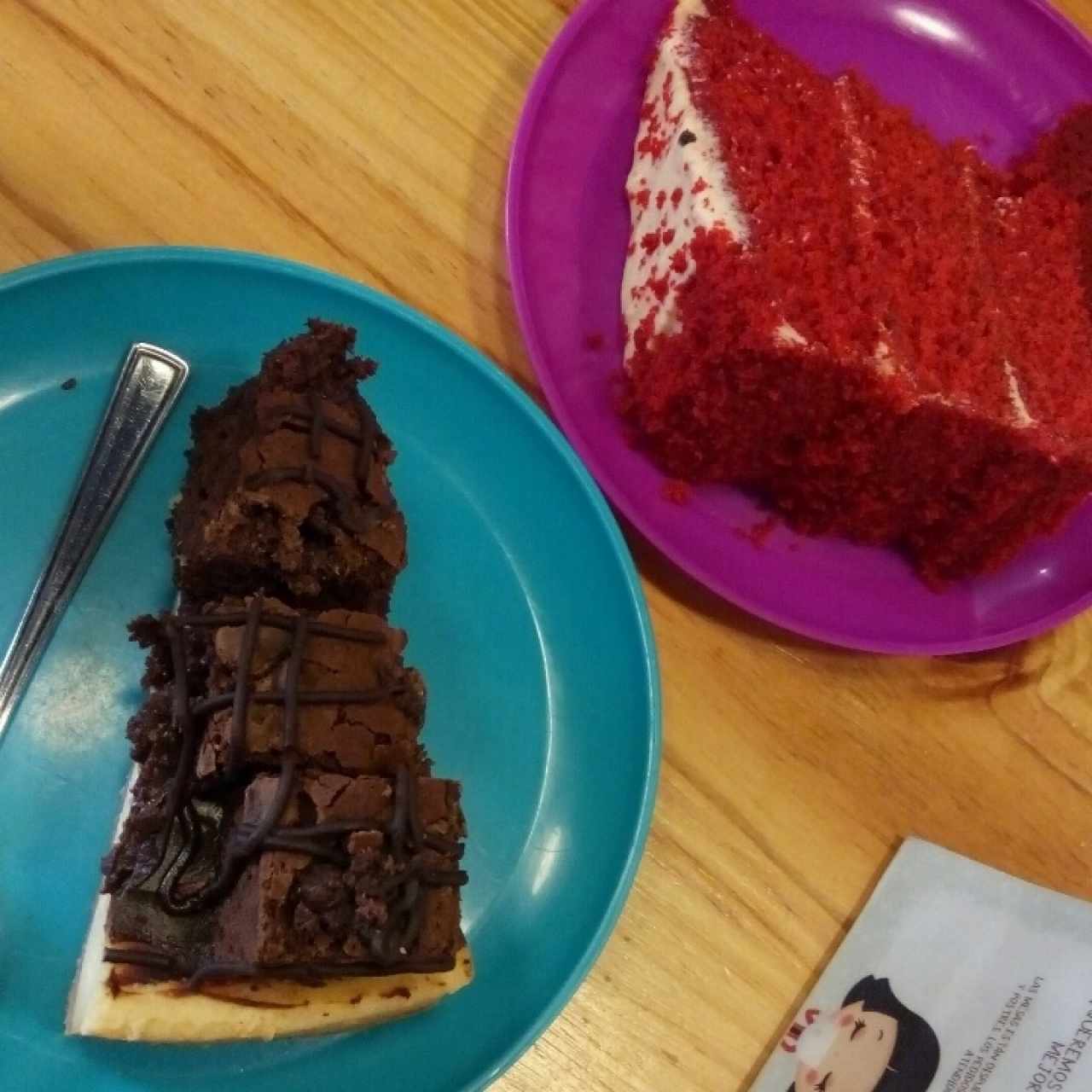 Red Velvet y Cheesecake de Brownie 