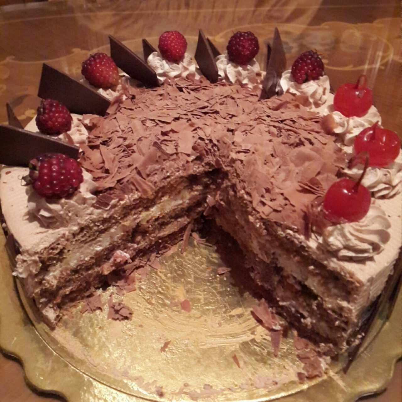 torta con chispa de chocolate