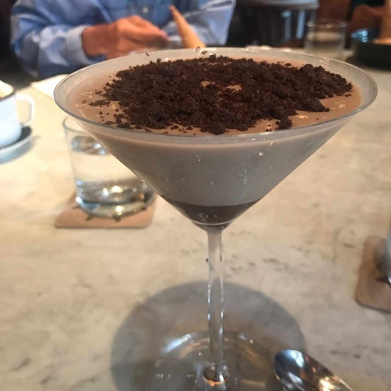 Postre de licor de cacao, Orange Ron Santa Teresa y Chocolate