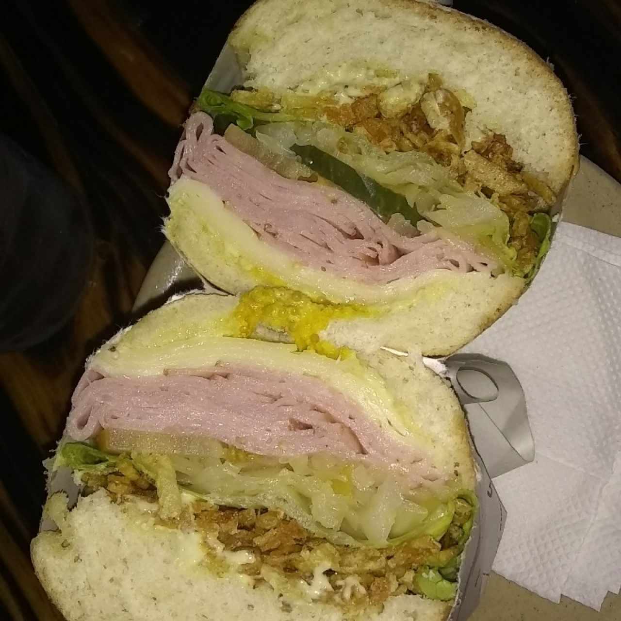 sandwich de jamón