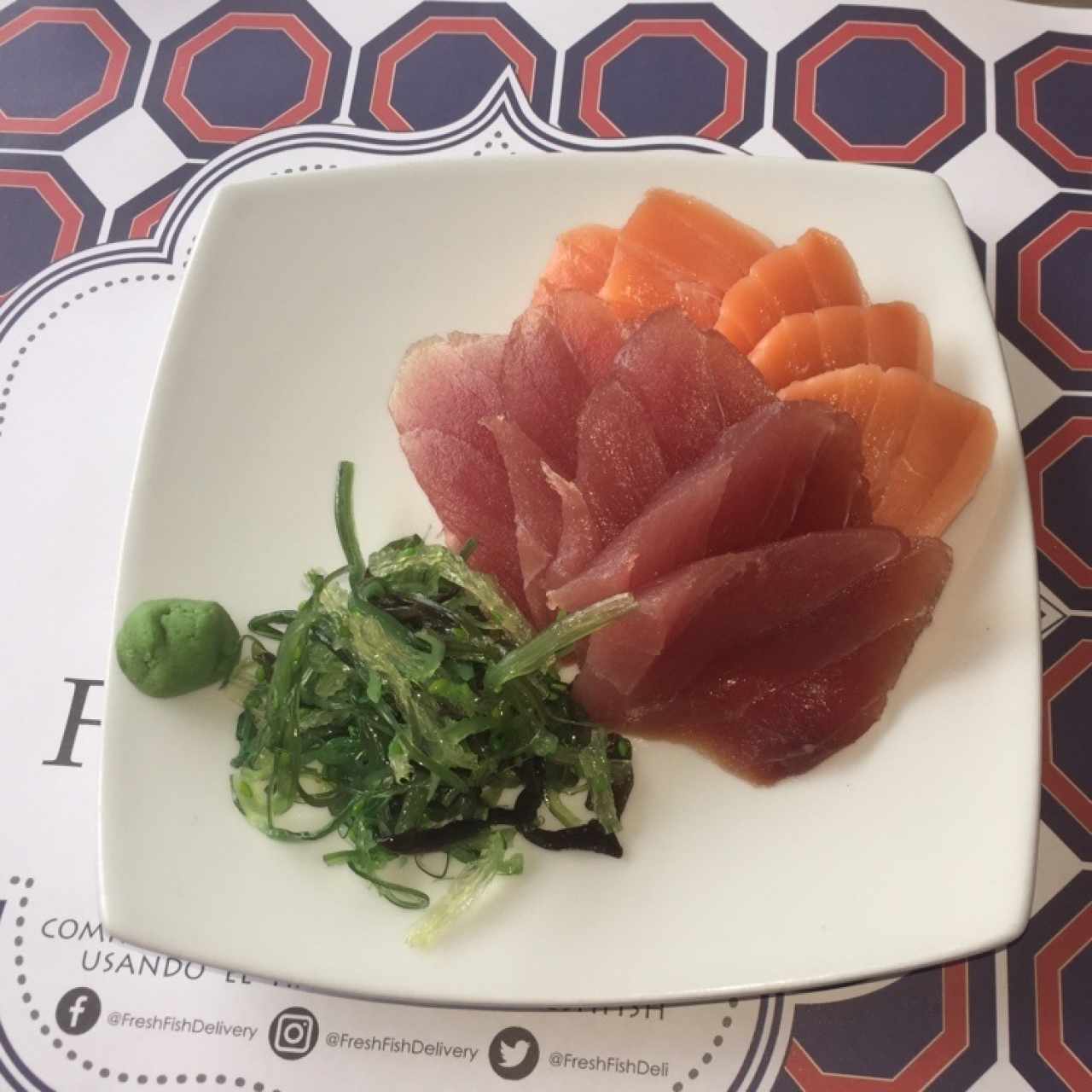 Sashimi Mixto de Atún y Salmón