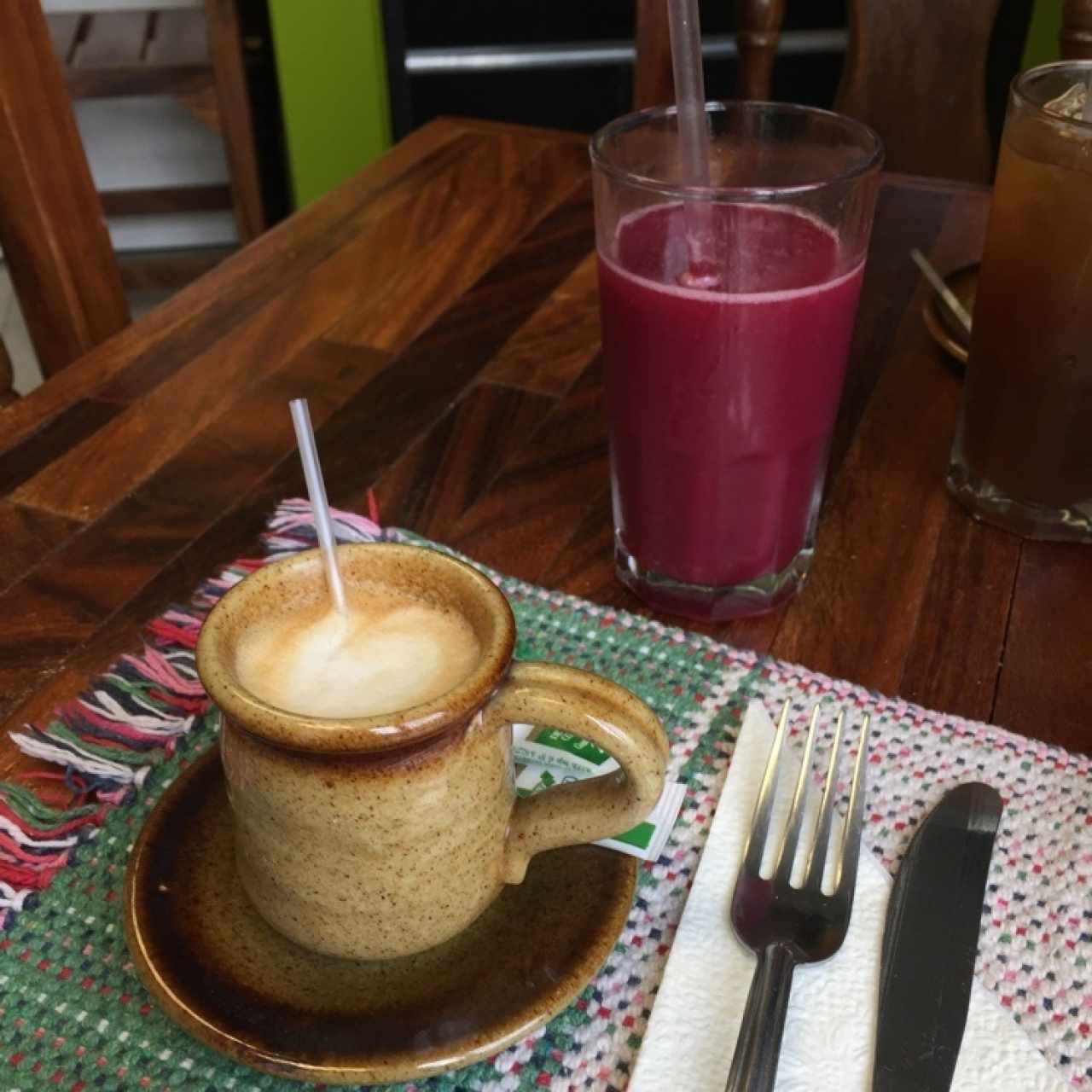 Rico café y jugo de Mora... RICO!!!