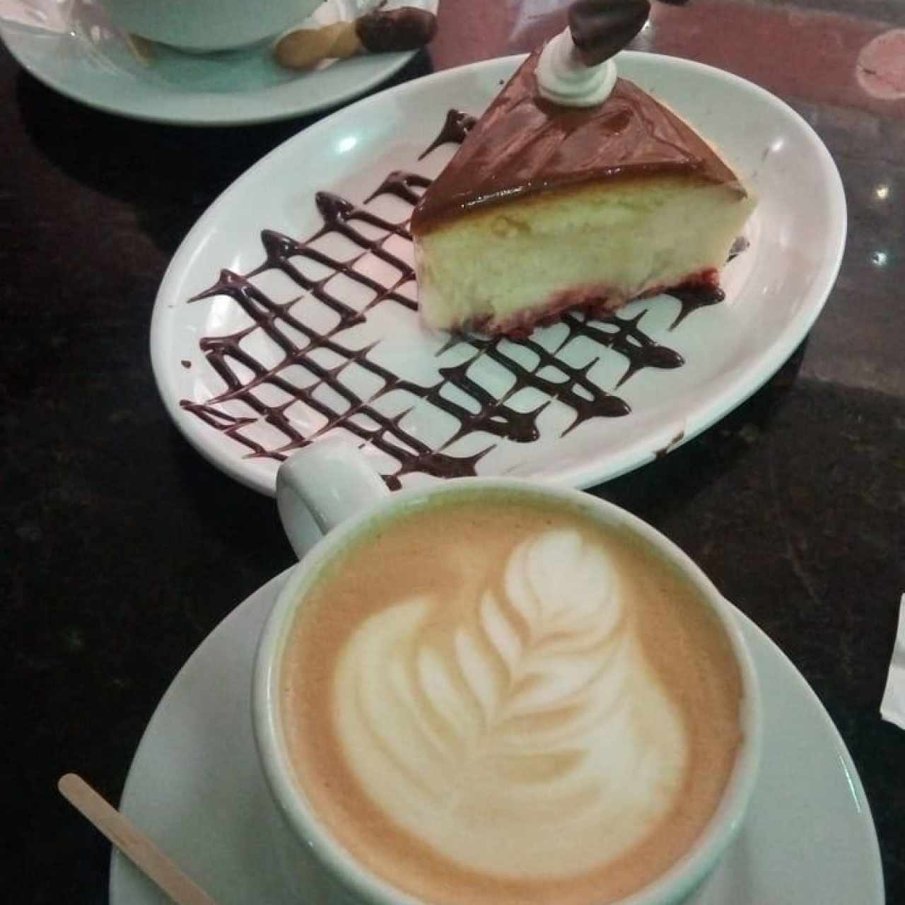 Cheesecake de chocolate + café