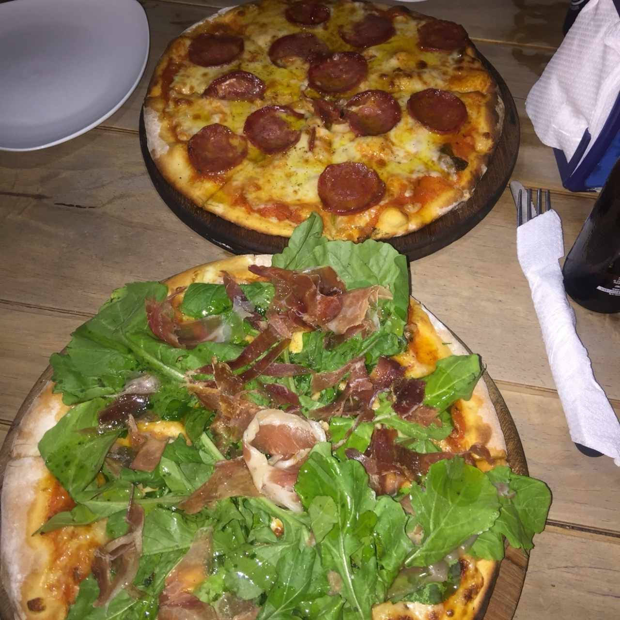 Pizzas Top - Serrano & Rugula y spagnola