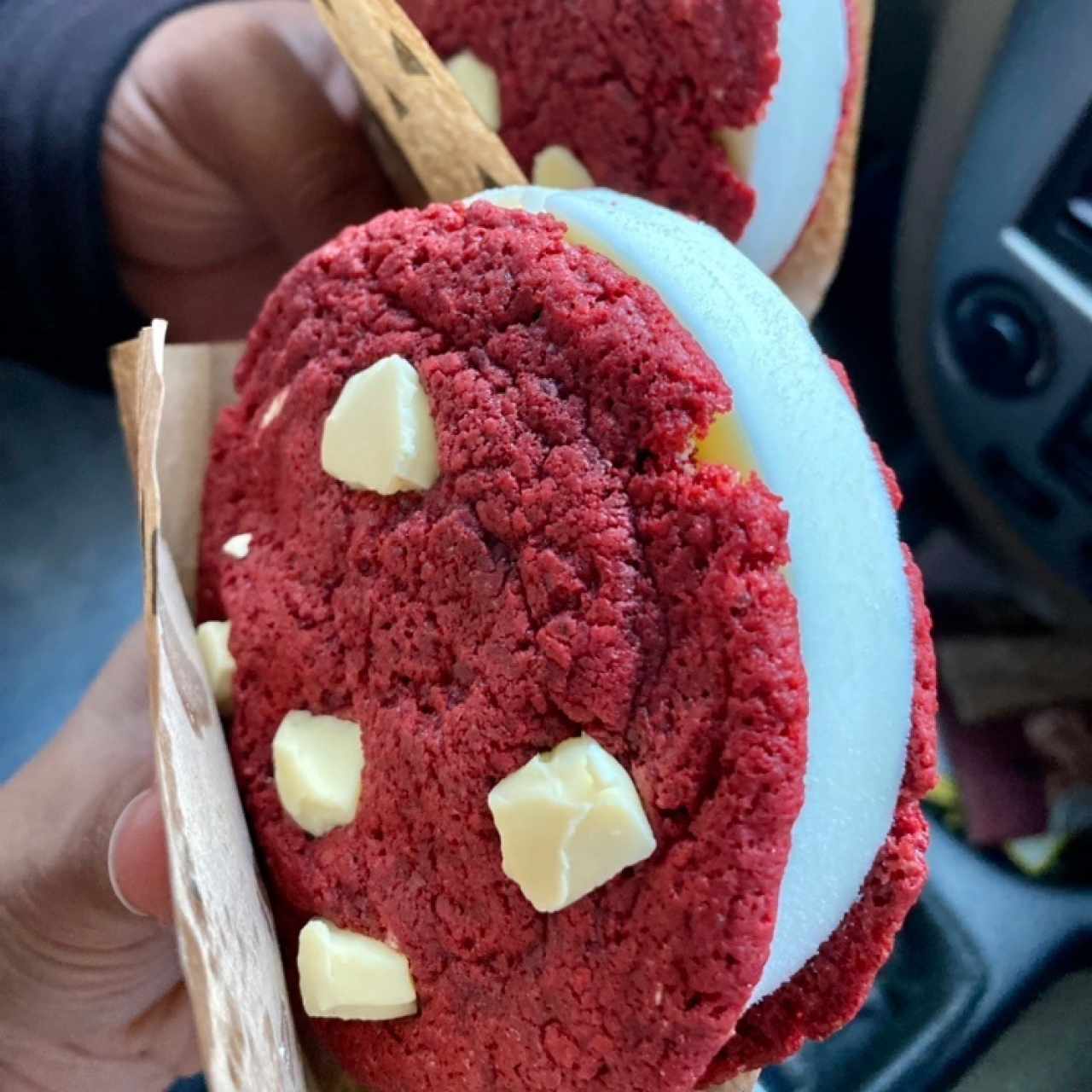 Red velvet ice cream sandwich 