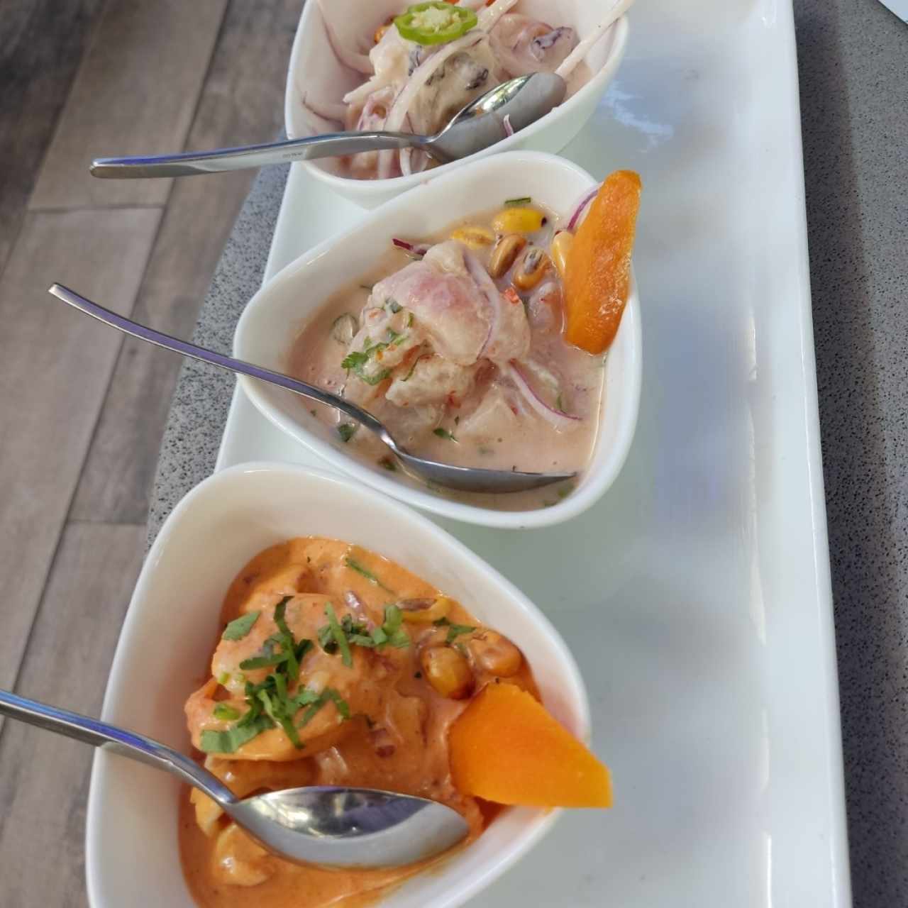 tres ceviches 