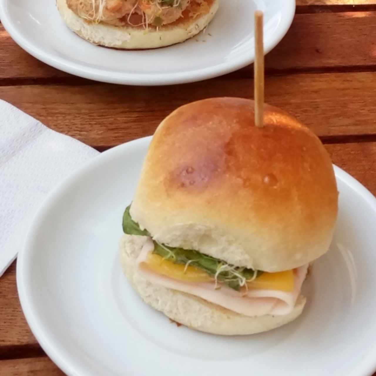 Mini sandwich de pavo