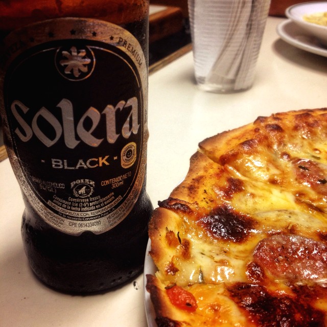 Pizza de pepperoni + Solera Black 👌🏼