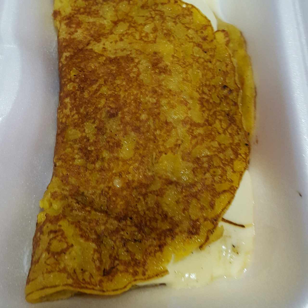 Cachapa con queso guayanés