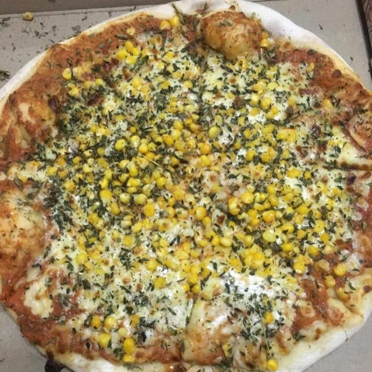 pizza con maiz 