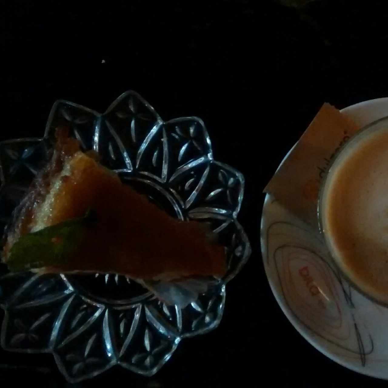 Café + Torta de queso criollo. Exquisito.